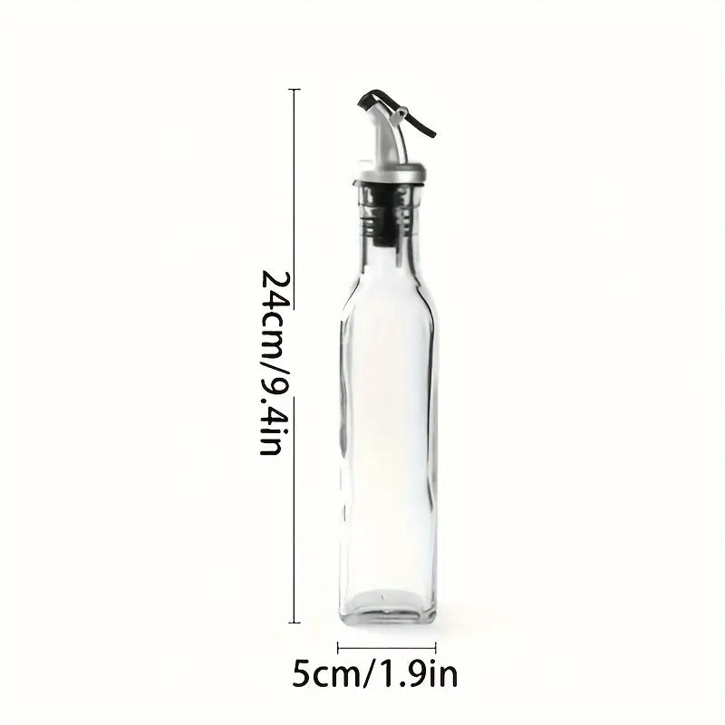 Pack 2 Bouteille Distributrice d'Huile en Verre Sans BPA avec Buse Étanche
