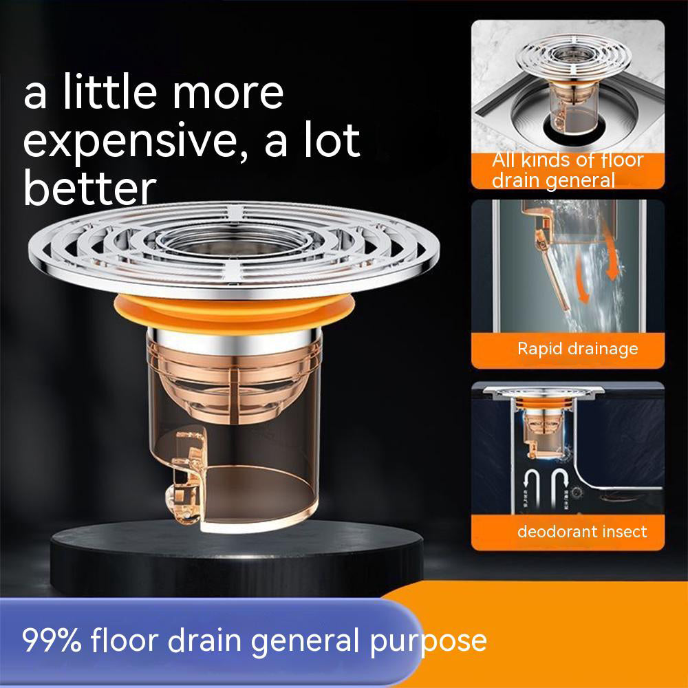 3 Filtres anti-odeurs et anti-insectes pour évacuation de sol et douche