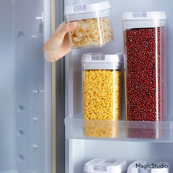 Ensemble de boîtes de récipients de stockage de nourriture en plastique (5pcs)