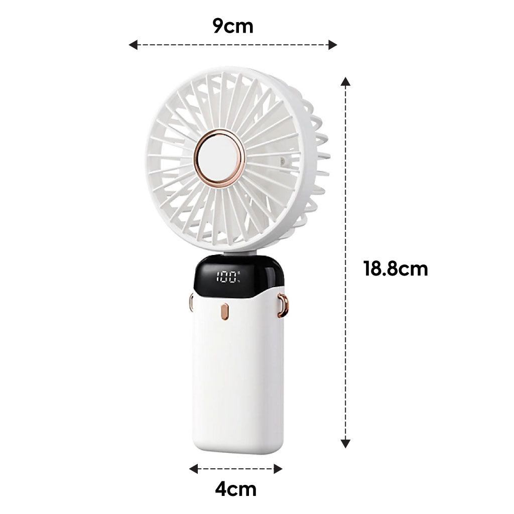 Mini Ventilateur LED Portable Pliable , Fraîcheur, Fonctionnalité et Mobilité