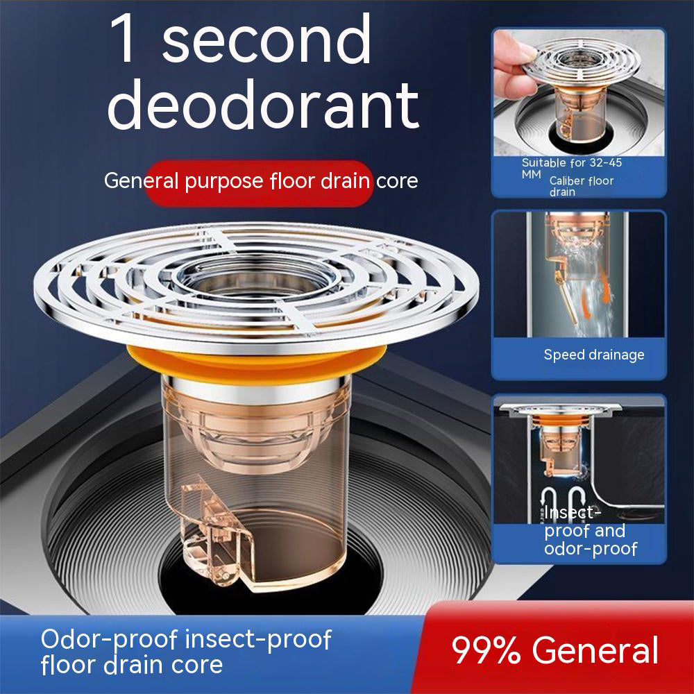 3 Filtres anti-odeurs et anti-insectes pour évacuation de sol et douche