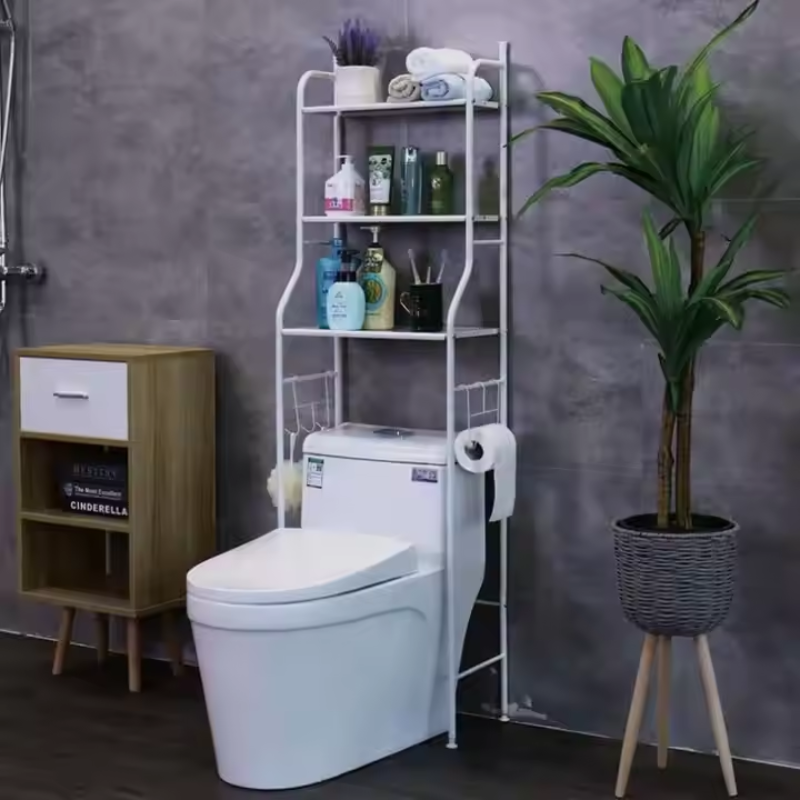 Etager de Salle de Bain, Meuble de Rangement au-Dessus des Toilette