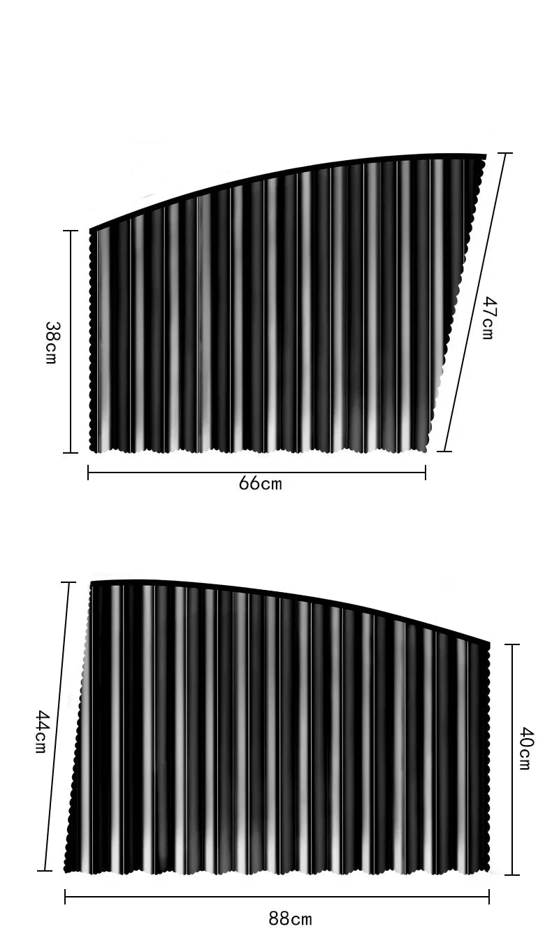 4 Pare-Soleil Magnétique pour Voiture