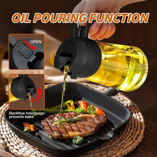 Vaporisateur d’huile 630ml De Cuisson Et De Vinaigre, Distributeur En Spray Pour Cuisine.