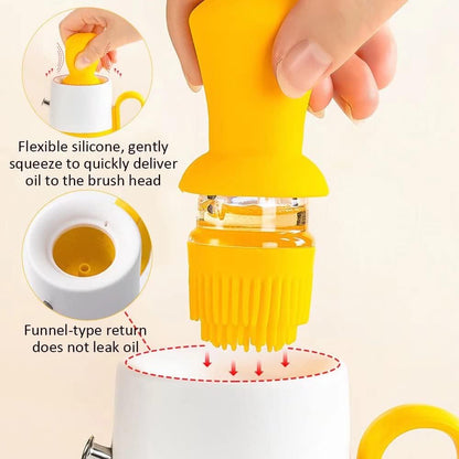Distributeur d'huile 2 en 1 - Brosse 630ml.