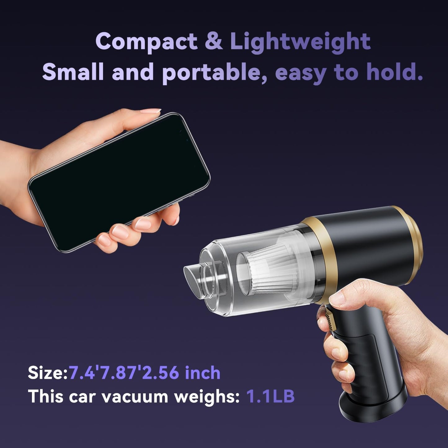 Aspirateur de voiture portable sans fil 4 en 1