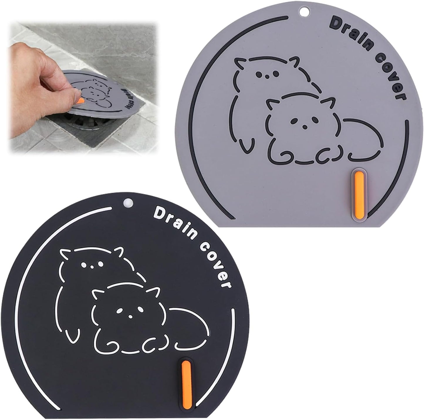 3 Couvercles de drain en silicone [Minisouq.ma]