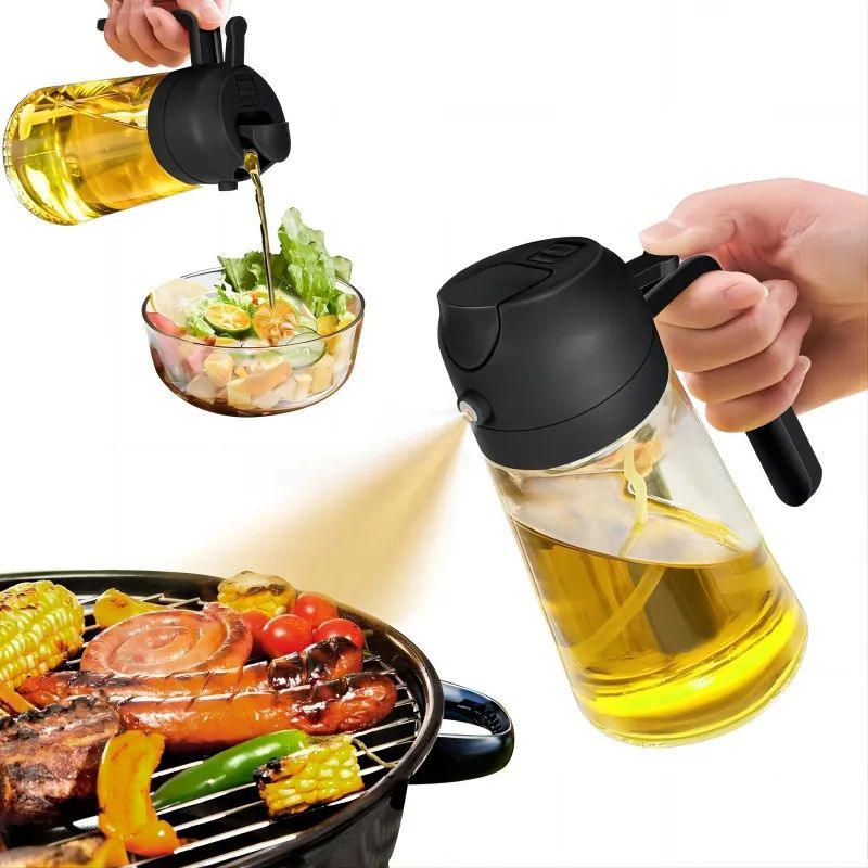 Vaporisateur d’huile 630ml De Cuisson Et De Vinaigre, Distributeur En Spray Pour Cuisine.