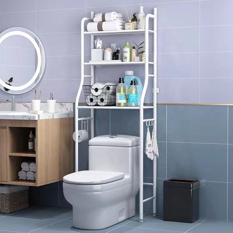 Etager de Salle de Bain, Meuble de Rangement au-Dessus des Toilette