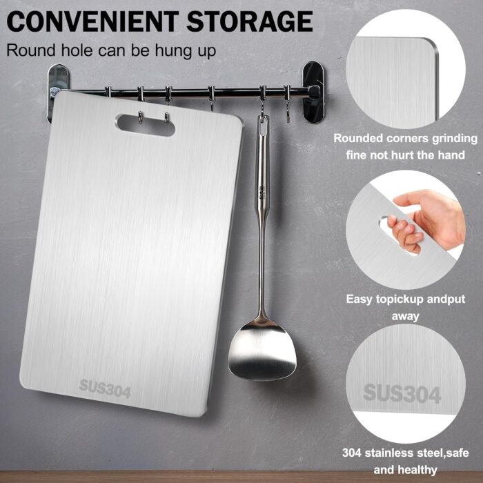 Pack 3x Planches de découpe INOX