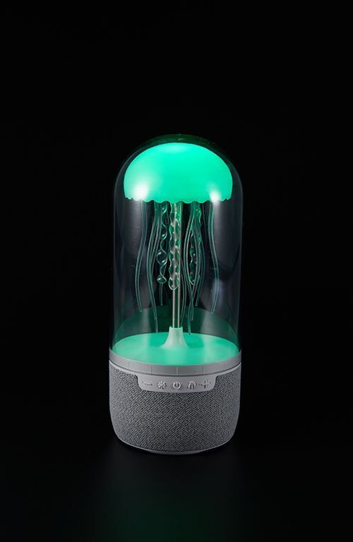 Haut-parleur mécanique en forme de méduse, décoration high-tech, lumières LED froides à sept couleurs