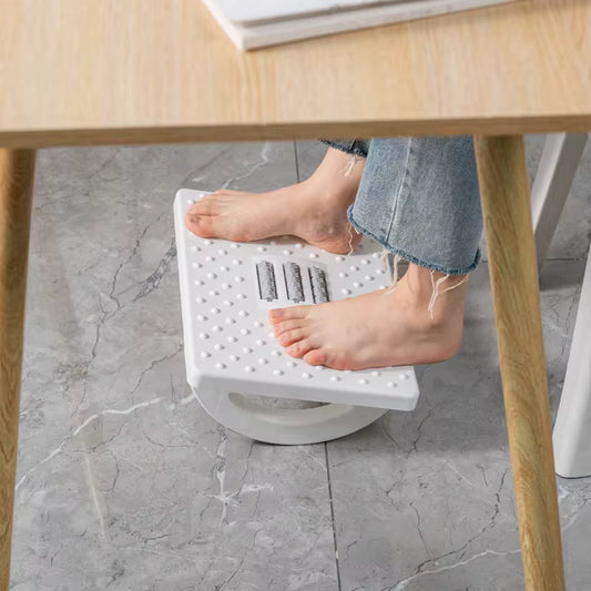 Repose-pieds ergonomique en plastique avec mouvement basculant à 180°