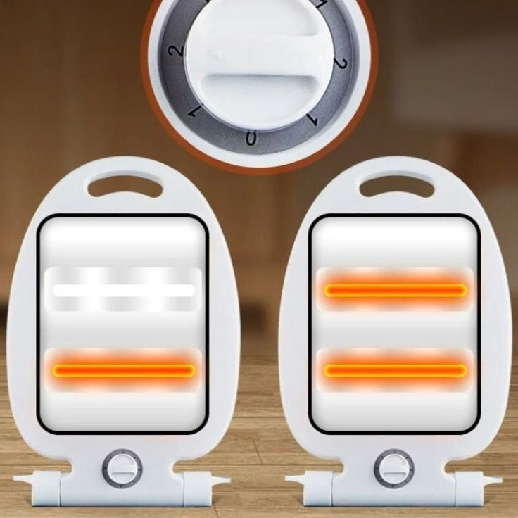 Chauffage halogène électrique 800 W, chaleur instantanée à économie d'énergie.