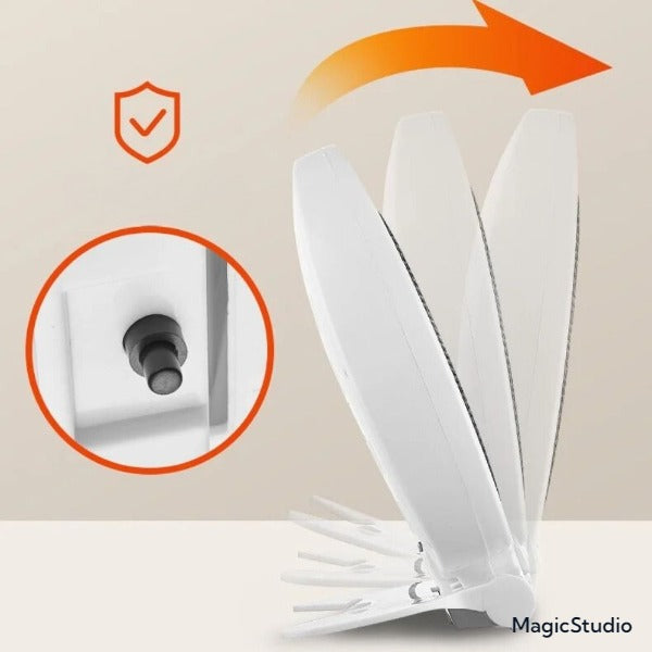 Chauffage halogène électrique 800 W, chaleur instantanée à économie d'énergie.